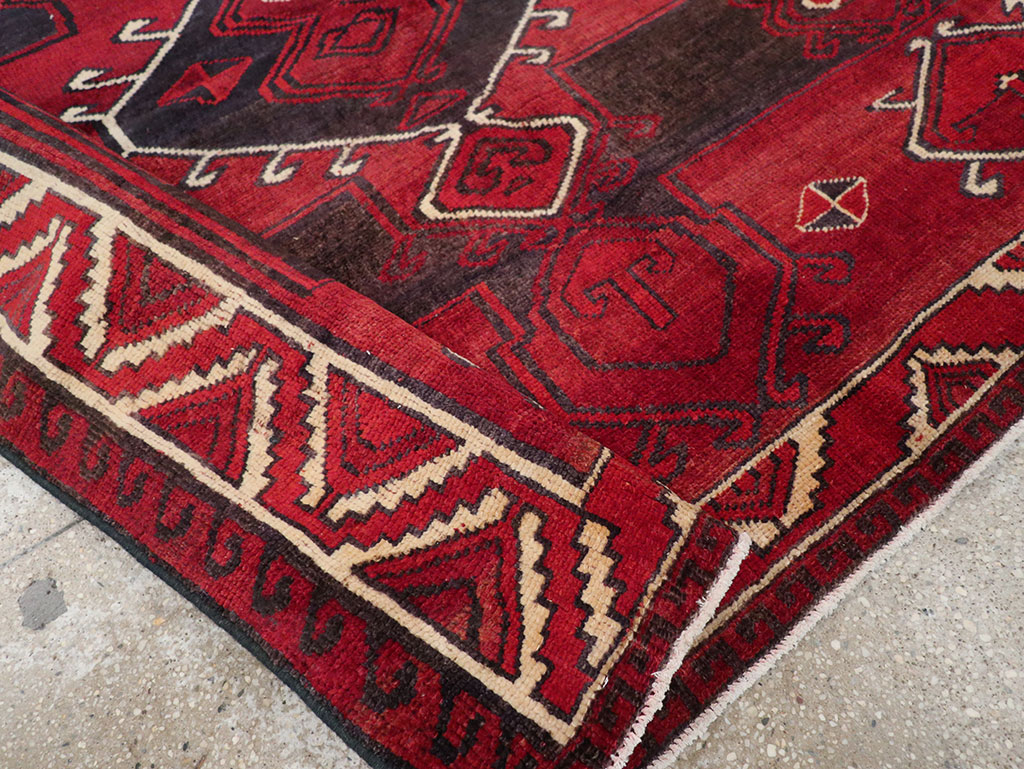 Vintage Persian Lori Square Accent Rug, No.31998 - Staging