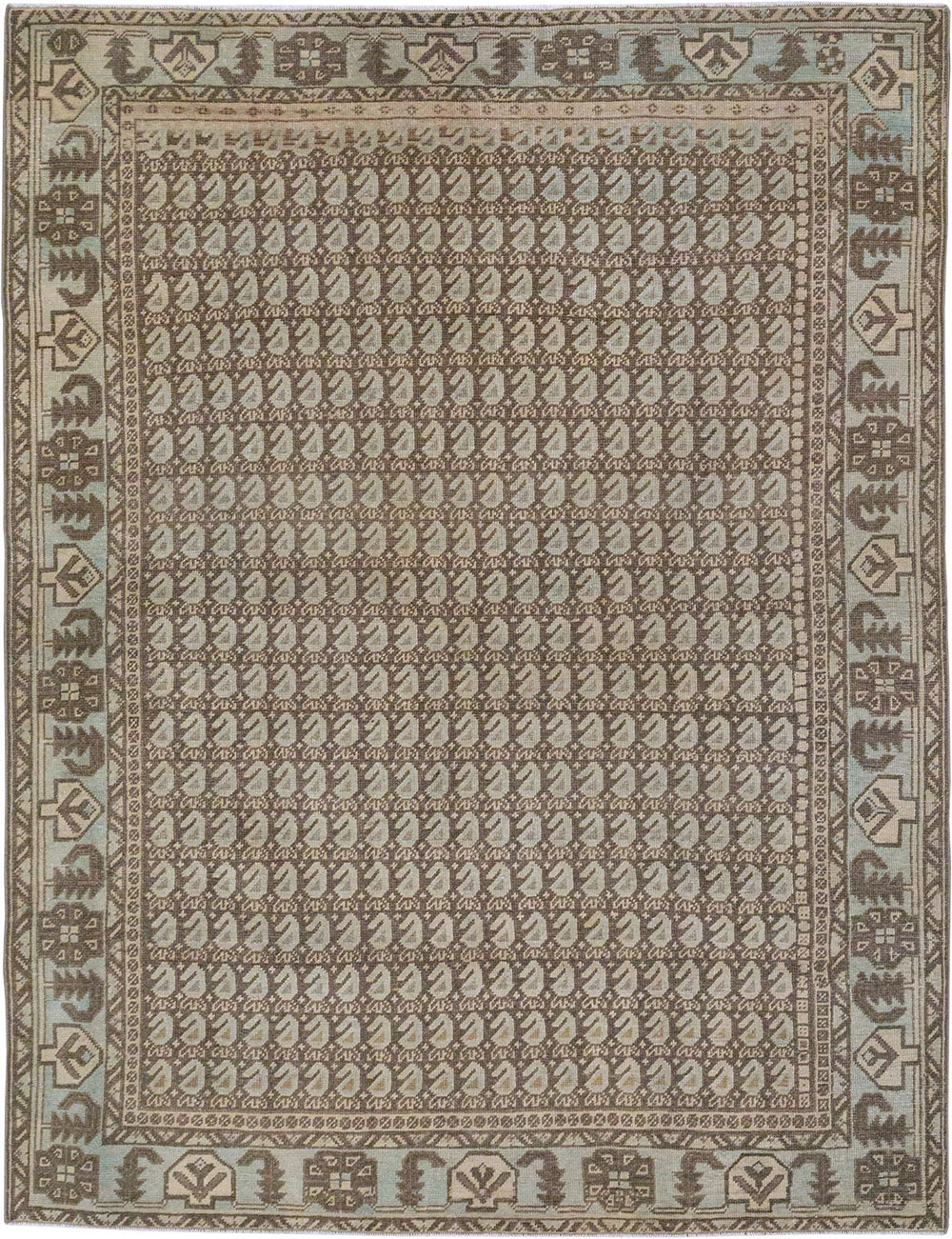 Vintage Persian Veece Accent Rug (Pair: 2 of 2), No.32000 - Staging