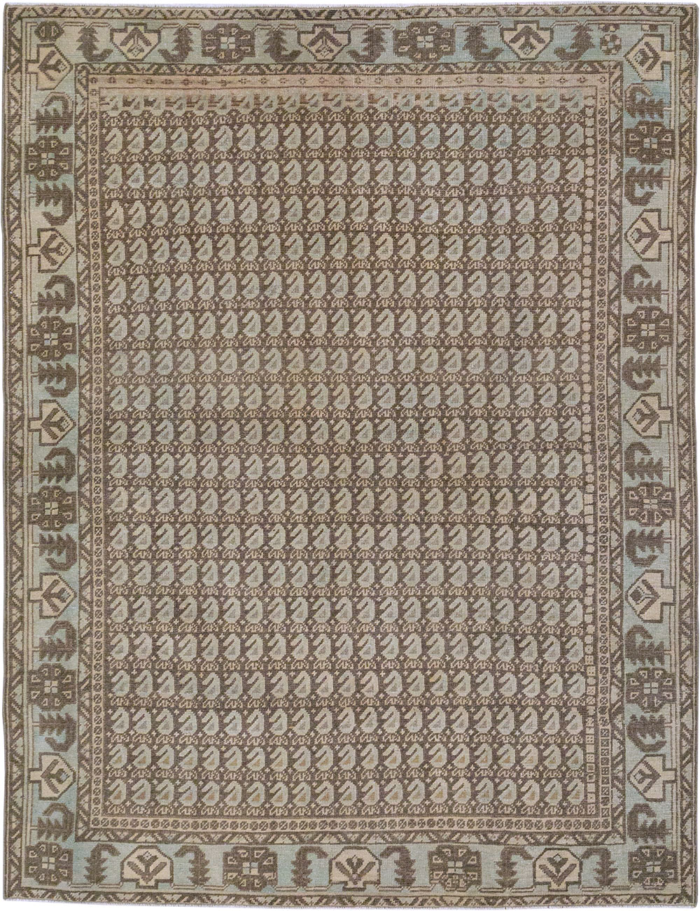 Vintage Persian Veece Accent Rug (Pair: 2 of 2), No.32000 - Staging