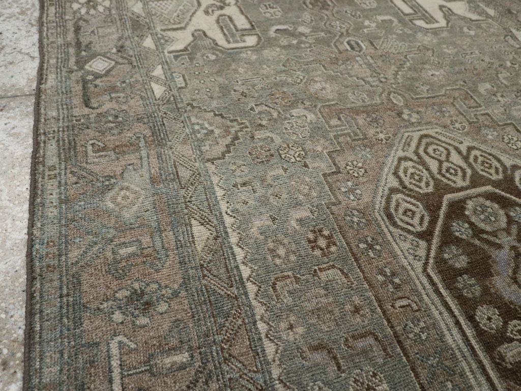 Antique Persian Kurdish Accent Rug, No.32001 - Staging