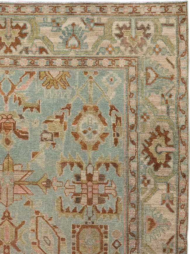 Vintage Persian Malayer Accent Rug, No.32002 - Staging