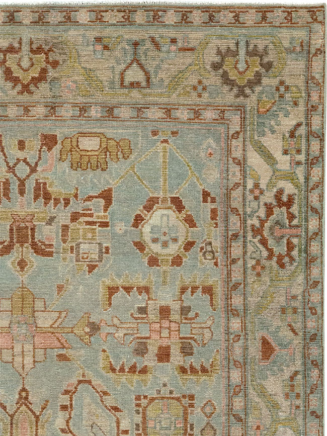 Vintage Persian Malayer Accent Rug, No.32002 - Staging