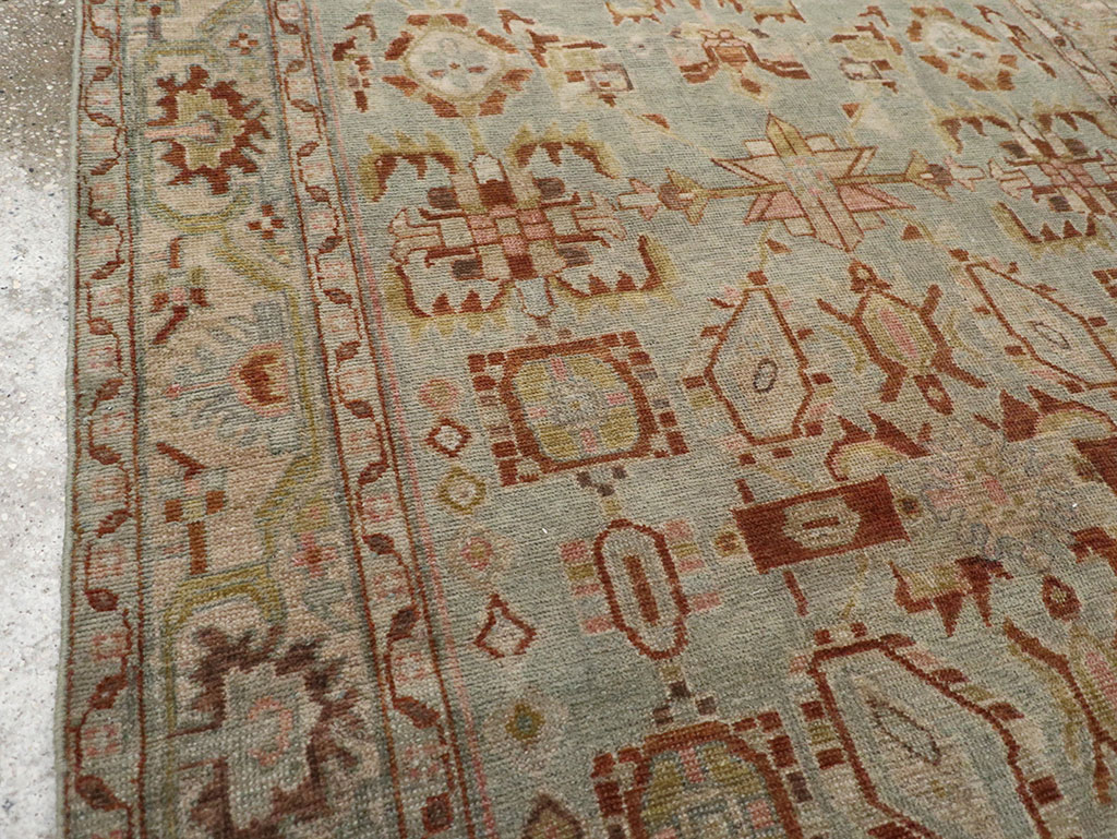 Vintage Persian Malayer Accent Rug, No.32002 - Staging