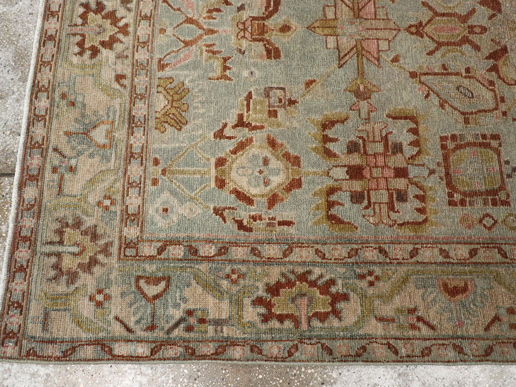 Vintage Persian Malayer Accent Rug, No.32002 - Staging