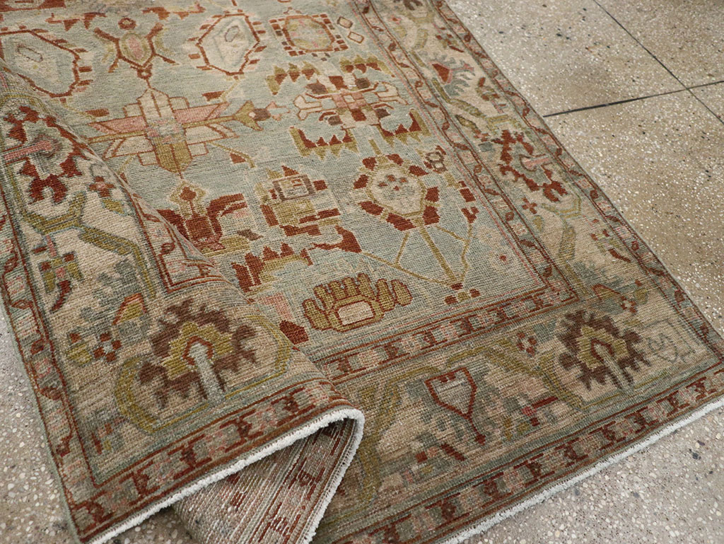 Vintage Persian Malayer Accent Rug, No.32002 - Staging