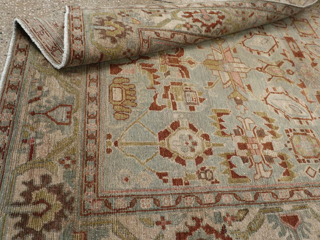 Vintage Persian Malayer Accent Rug, No.32002 - Staging