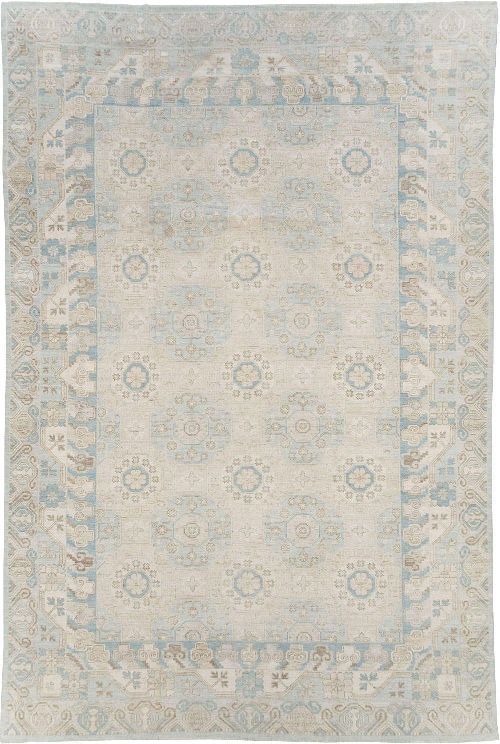 Modern East Turkestan Khotan Large Carpet, No.32005 - Staging