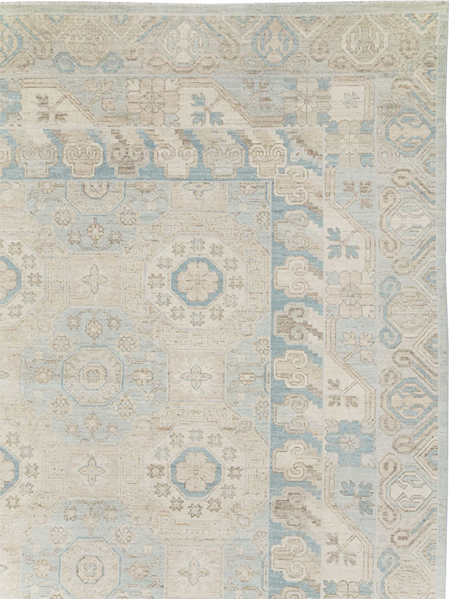 Modern East Turkestan Khotan Large Carpet, No.32005 - Staging