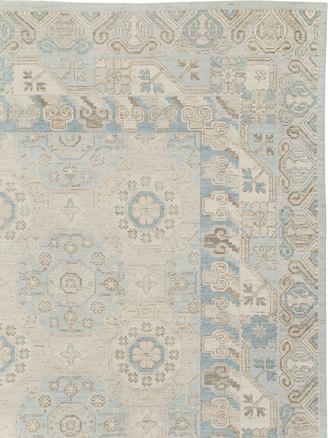 Modern East Turkestan Khotan Large Carpet, No.32005 - Staging