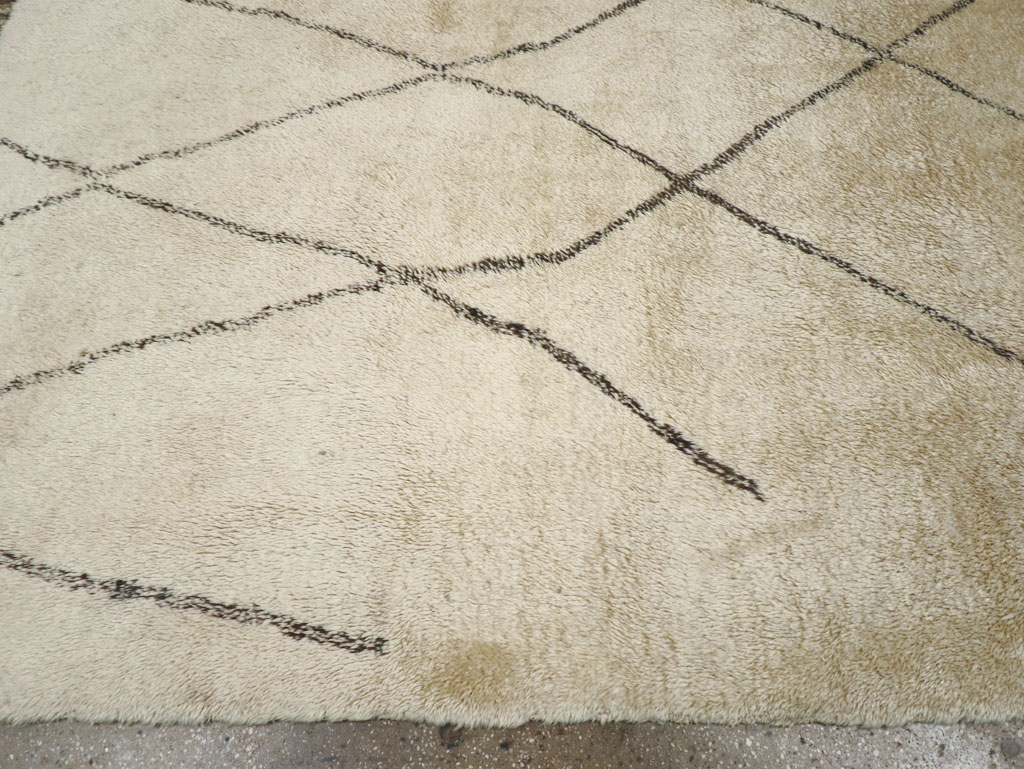 Modern Moroccan Square Room Size Carpet, No.32008 - Staging