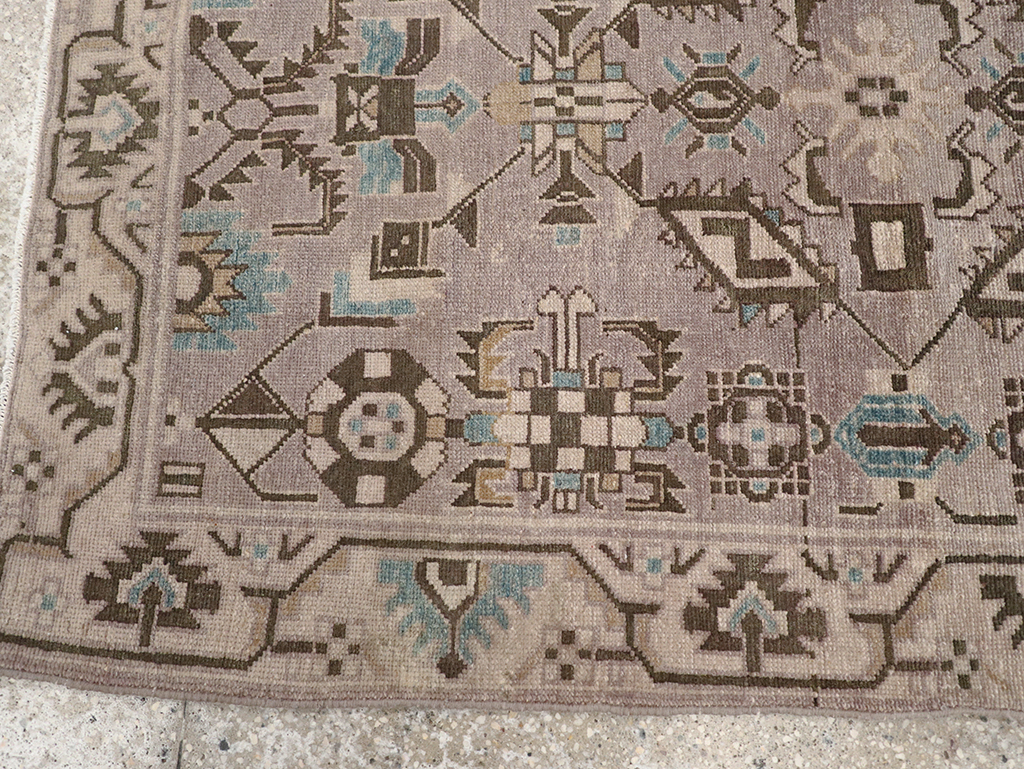 Vintage Persian Malayer Throw Rug, No.32017 - Staging