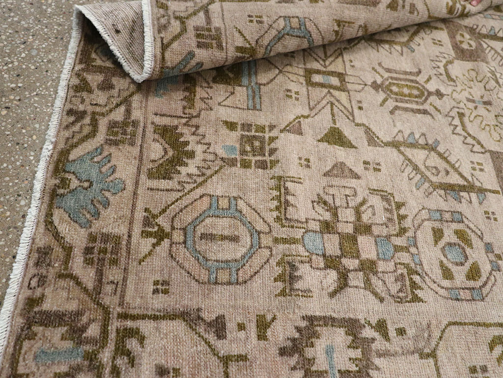 Vintage Persian Malayer Throw Rug (Pair: 2 of 2), No.32018 - Staging