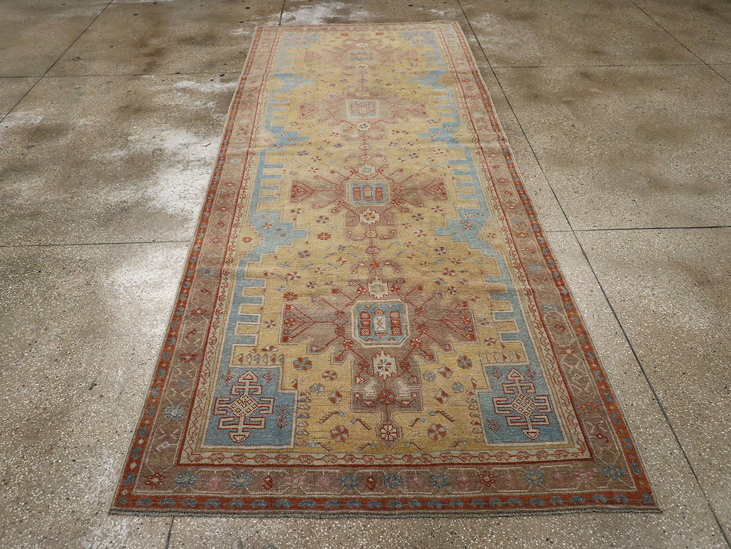 Vintage Persian Kurdish Runner, No.32022 - Staging