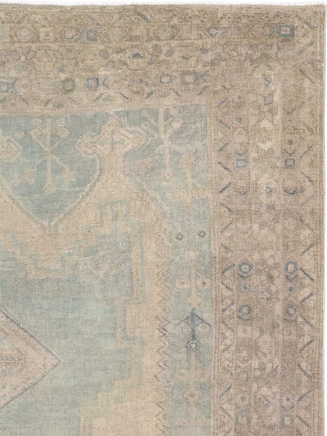 Vintage Persian Afshar Accent Rug, No.32025 - Staging