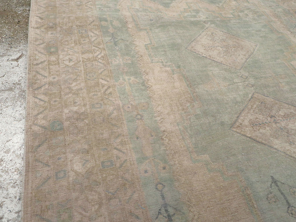 Vintage Persian Afshar Accent Rug, No.32025 - Staging