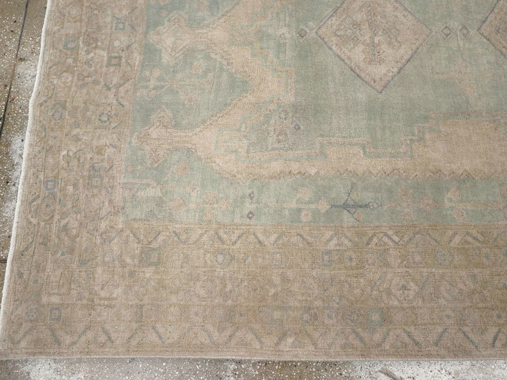 Vintage Persian Afshar Accent Rug, No.32025 - Staging