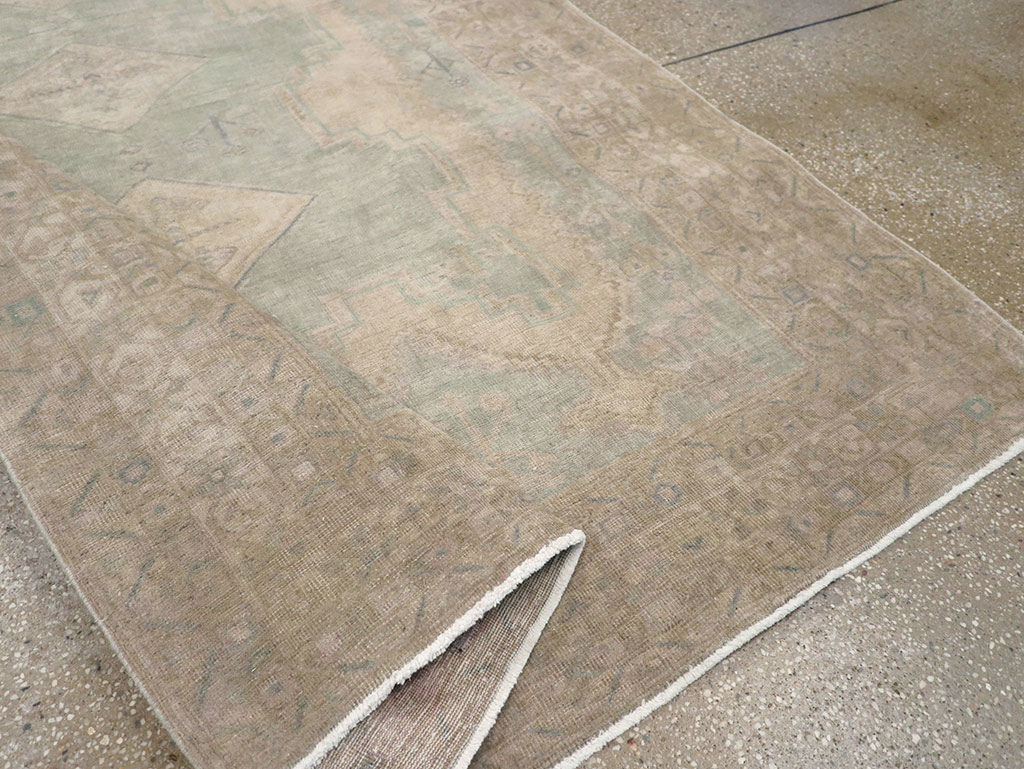 Vintage Persian Afshar Accent Rug, No.32025 - Staging