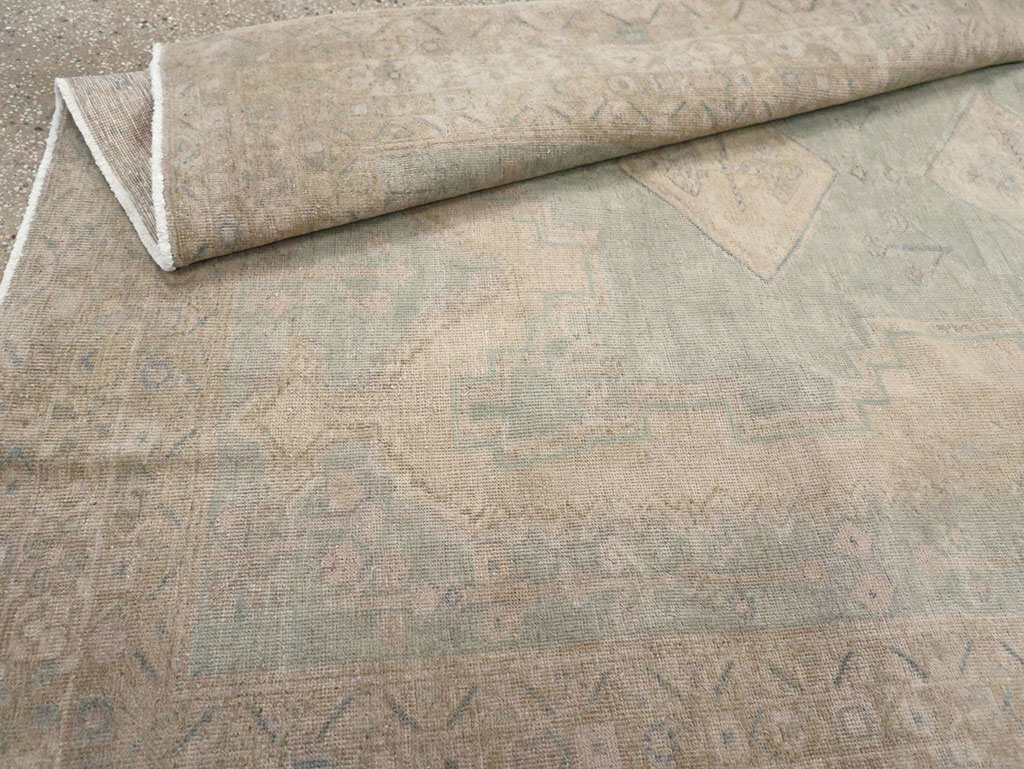 Vintage Persian Afshar Accent Rug, No.32025 - Staging