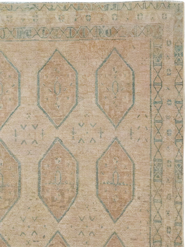 Vintage Persian Afshar Accent Rug, No.32026 - Staging