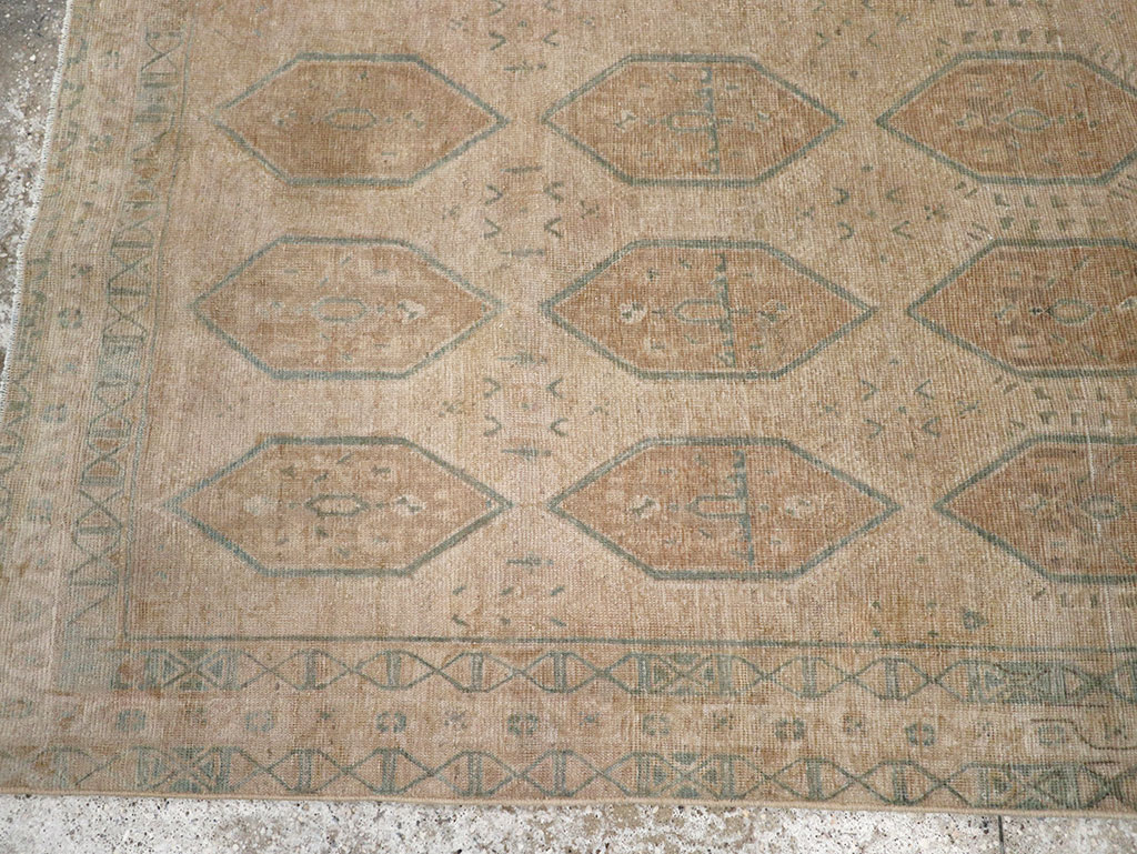 Vintage Persian Afshar Accent Rug, No.32026 - Staging