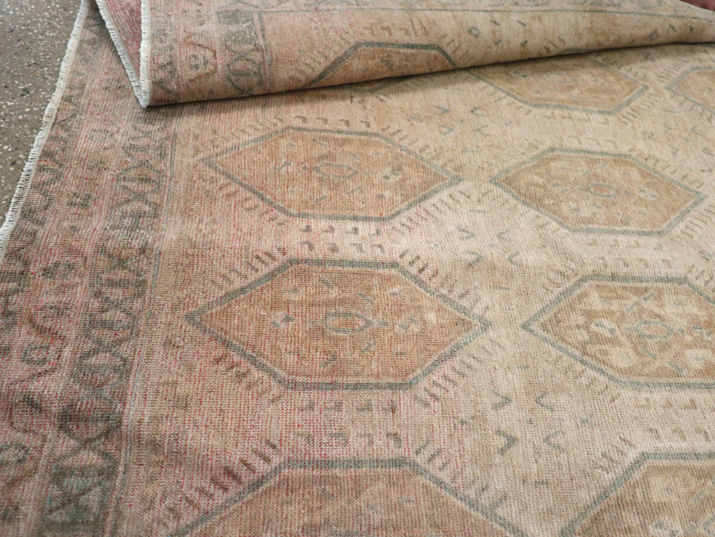 Vintage Persian Afshar Accent Rug, No.32026 - Staging