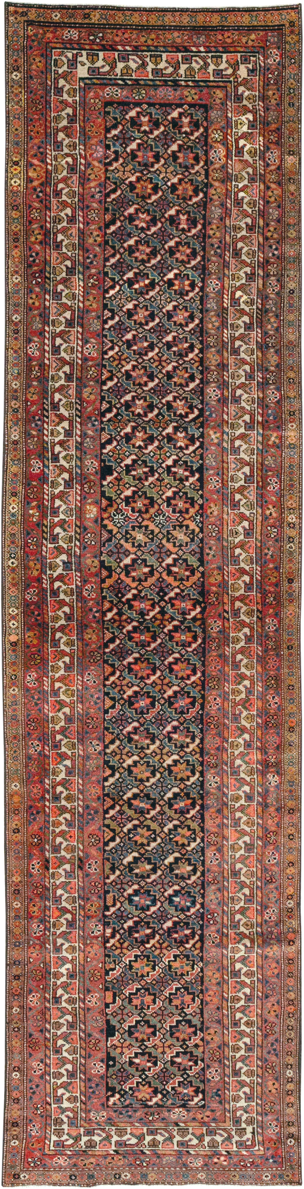 Antique Persian Kurd Runner, No.32034 - Staging