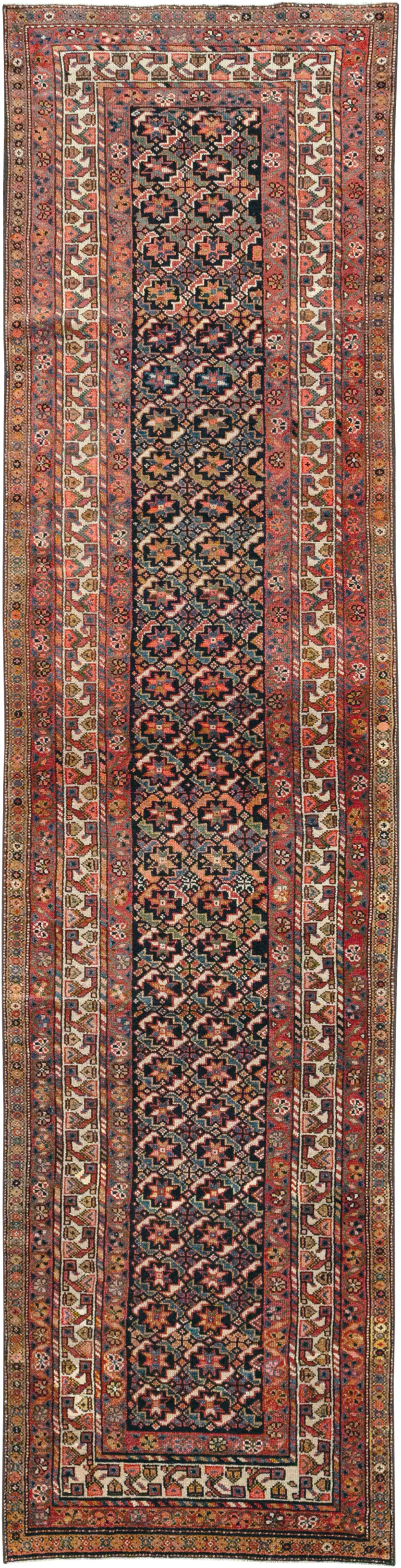 Antique Persian Kurd Runner, No.32034 - Staging