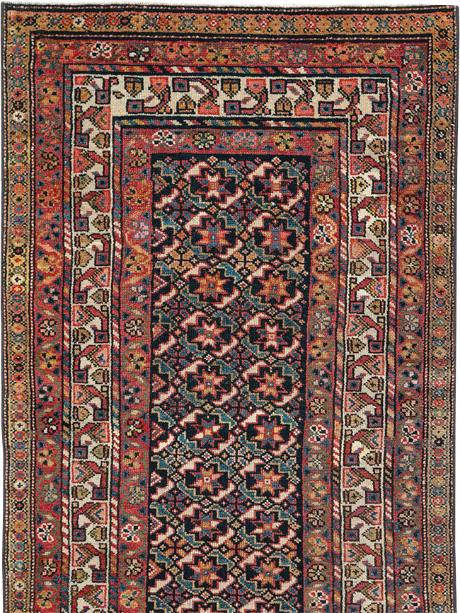 Antique Persian Kurd Runner, No.32034 - Staging