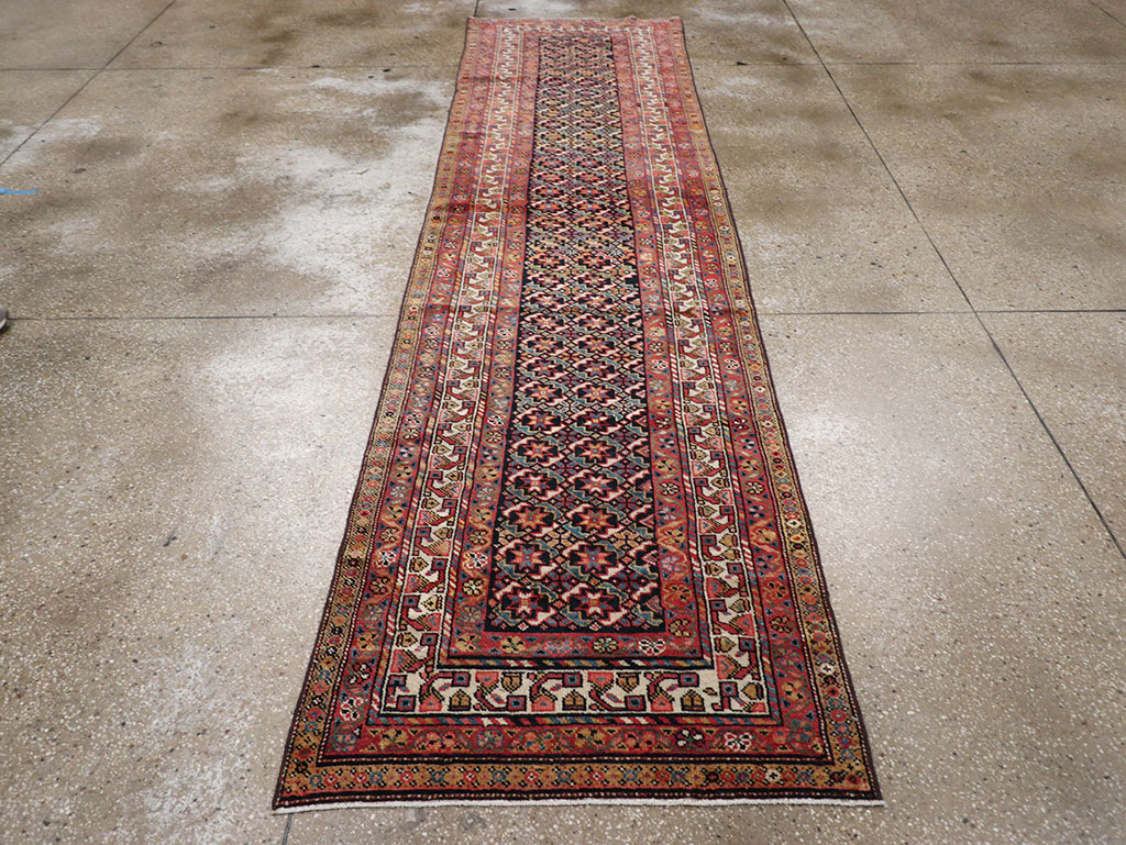 Antique Persian Kurd Runner, No.32034 - Staging