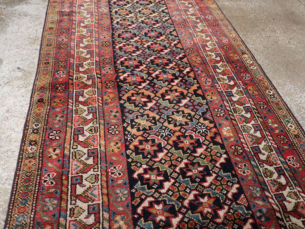 Antique Persian Kurd Runner, No.32034 - Staging