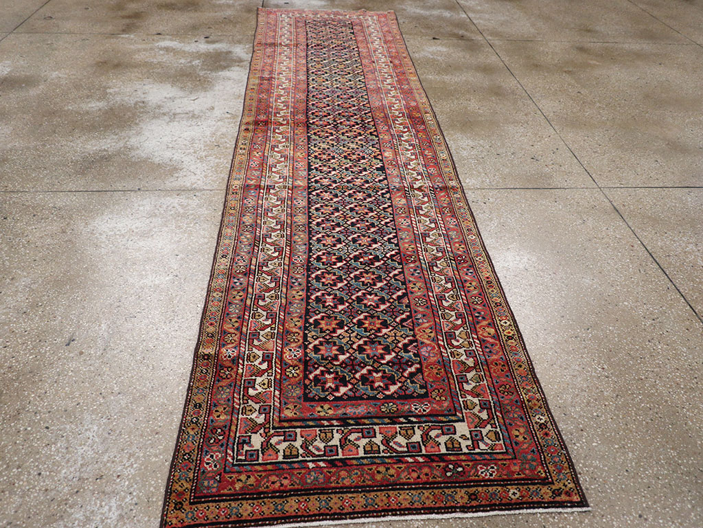 Antique Persian Kurd Runner, No.32034 - Staging