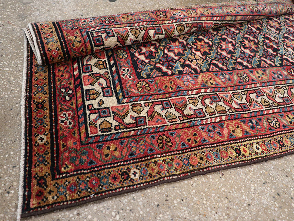 Antique Persian Kurd Runner, No.32034 - Staging