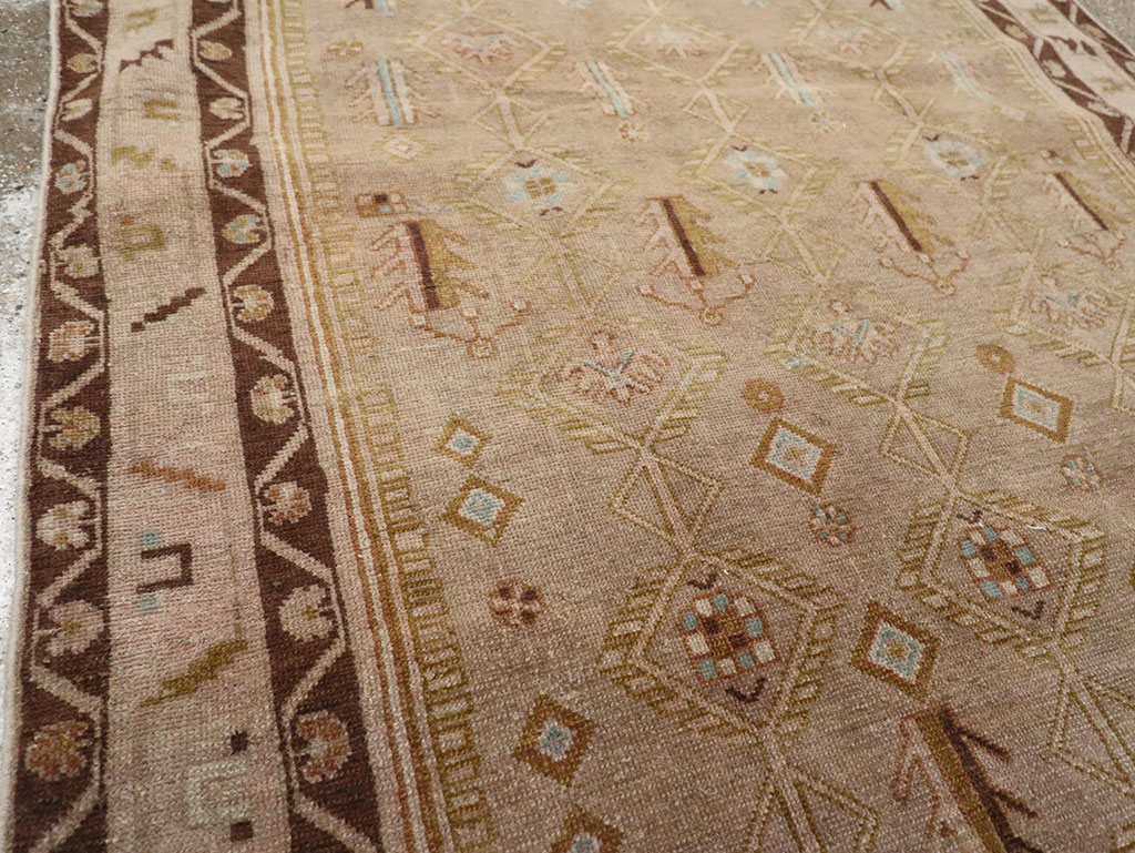 Vintage Persian Malayer Accent Rug, No.32037 - Staging