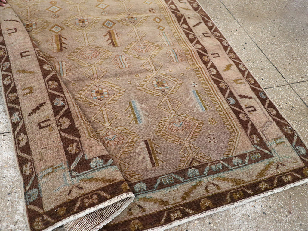 Vintage Persian Malayer Accent Rug, No.32037 - Staging