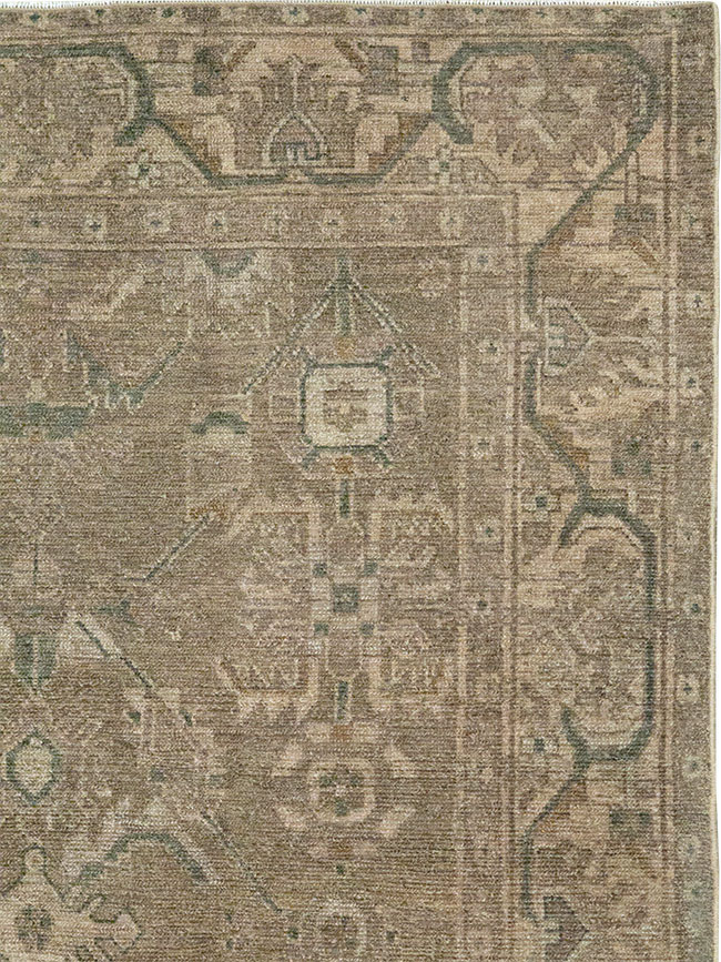 Vintage Persian Malayer Accent Rug, No.32038 - Staging