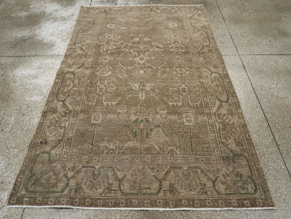 Vintage Persian Malayer Accent Rug, No.32038 - Staging