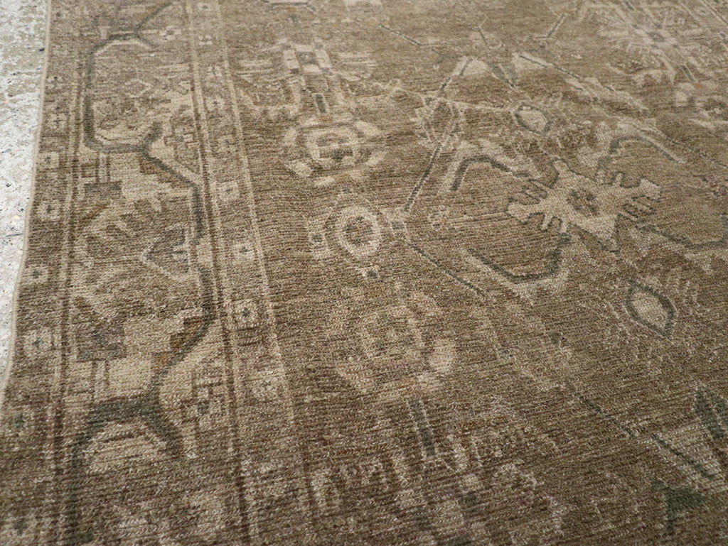 Vintage Persian Malayer Accent Rug, No.32038 - Staging