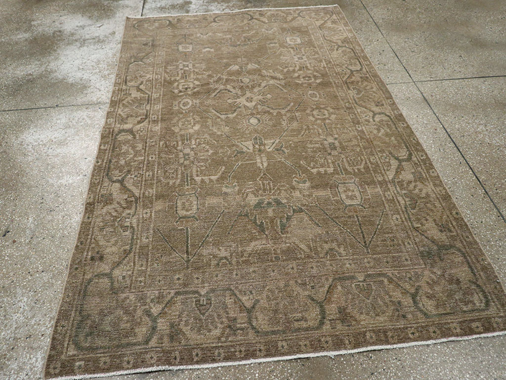 Vintage Persian Malayer Accent Rug, No.32038 - Staging
