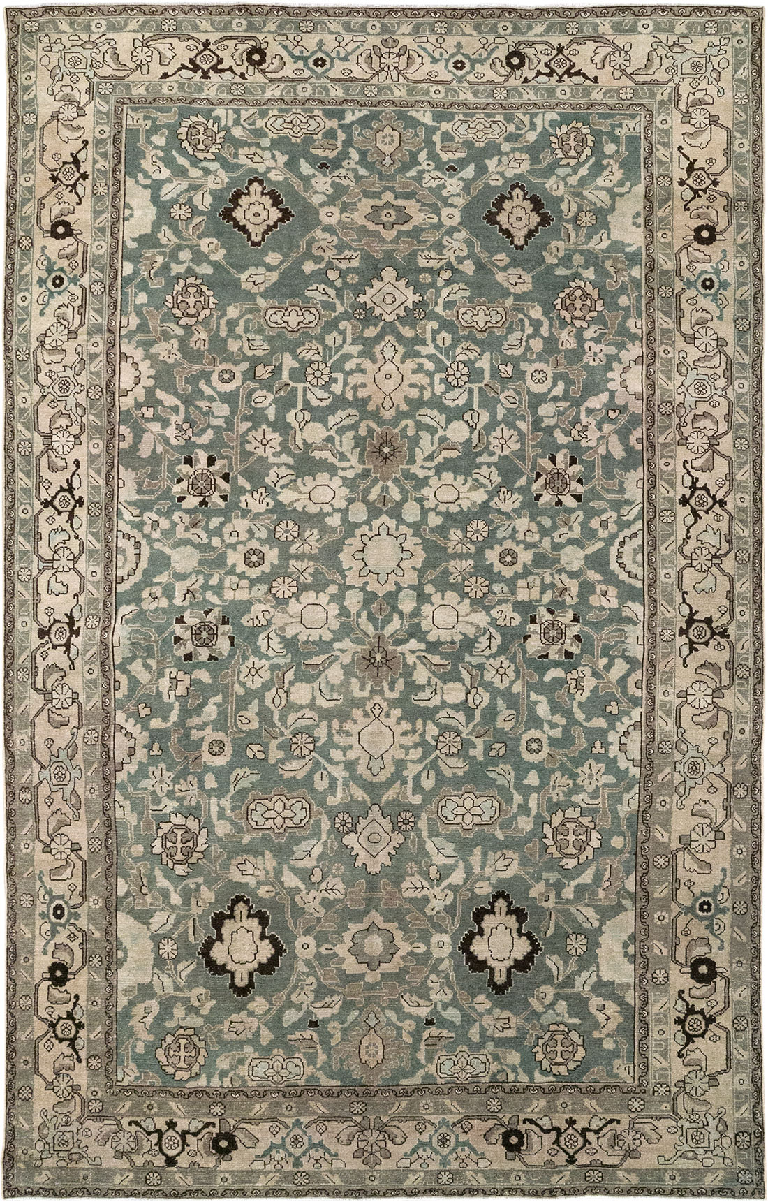 Vintage Persian Malayer Room Size Carpet, No.32040 - Staging