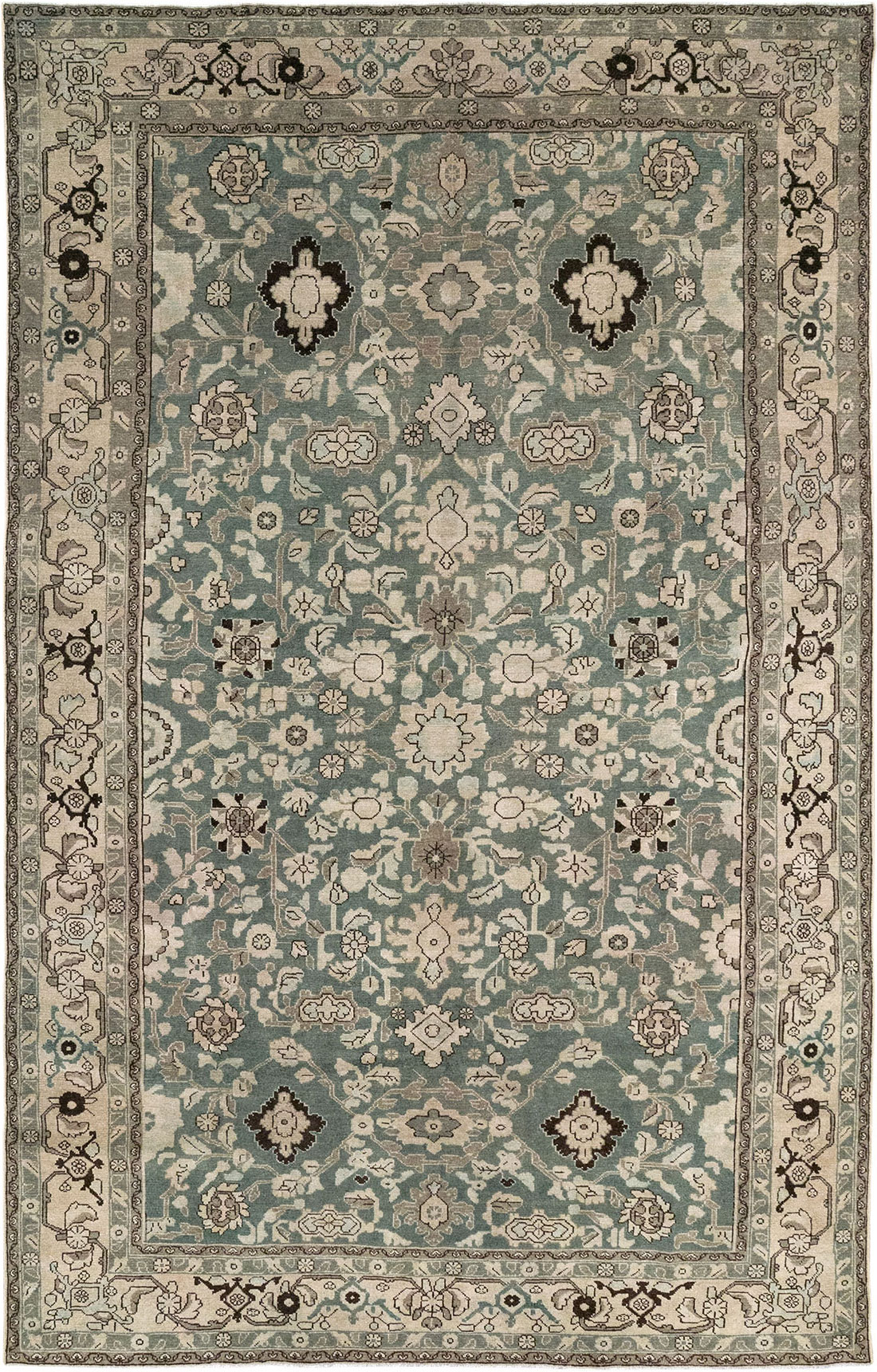 Vintage Persian Malayer Room Size Carpet, No.32040 - Staging