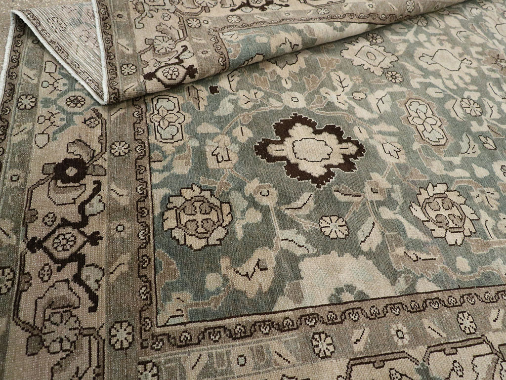 Vintage Persian Malayer Room Size Carpet, No.32040 - Staging