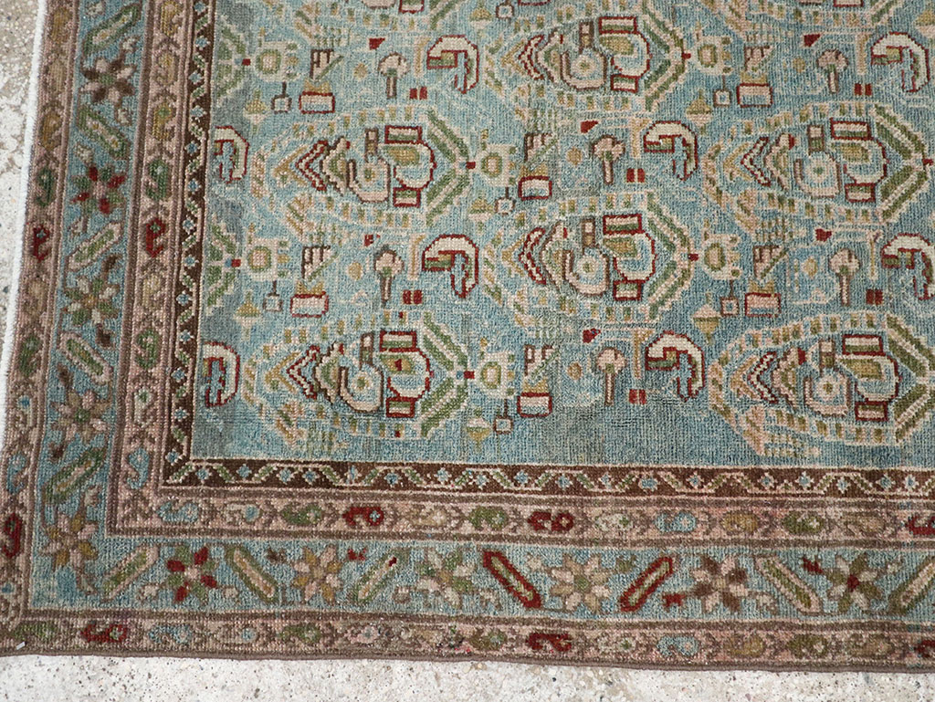 Vintage Persian Malayer Throw Rug, No.32041 - Staging