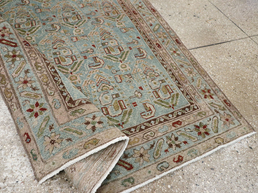 Vintage Persian Malayer Throw Rug, No.32041 - Staging
