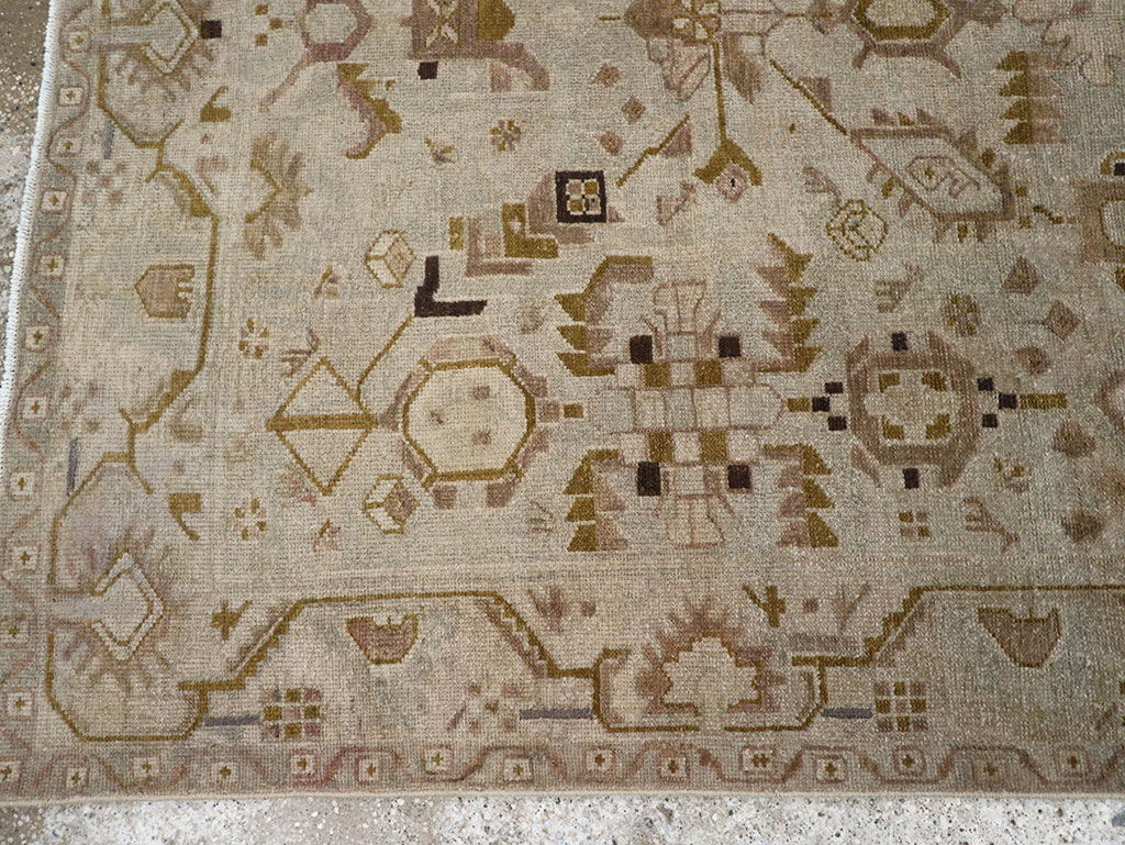 Vintage Persian Malayer Throw Rug, No.32042 - Staging