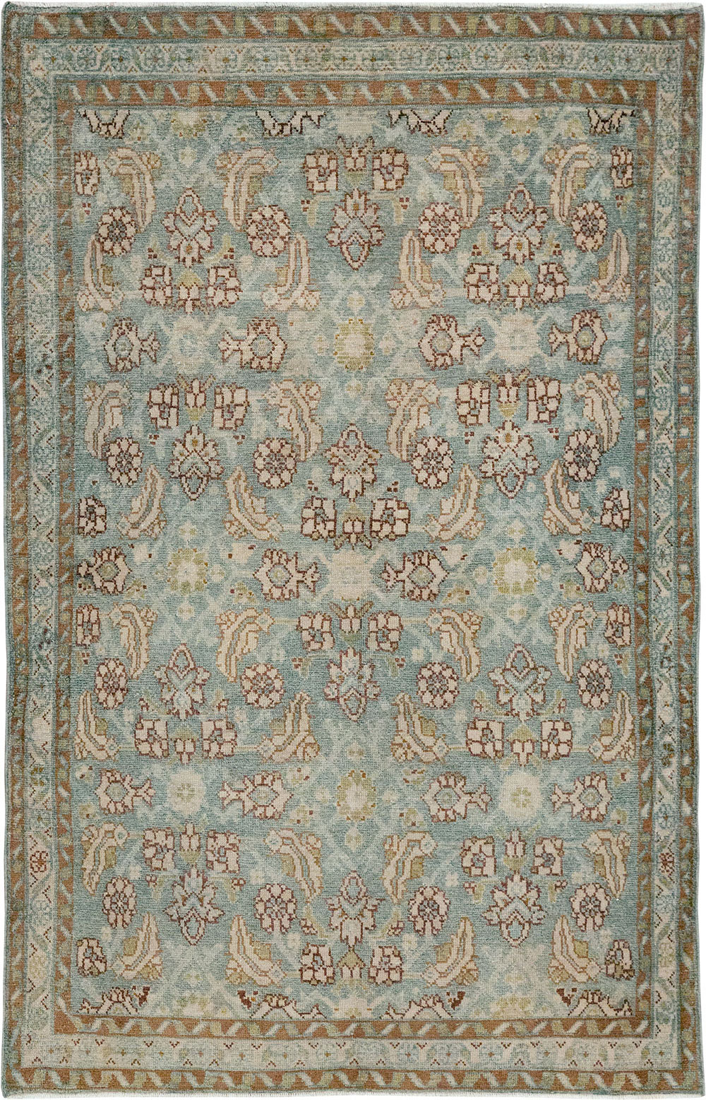 Antique Persian Malayer Throw Rug, No.32043 - Staging