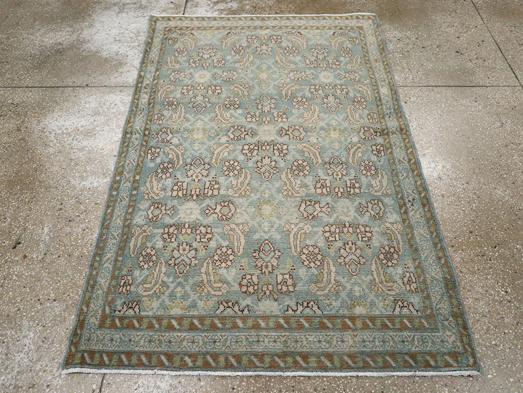 Antique Persian Malayer Throw Rug, No.32043 - Staging