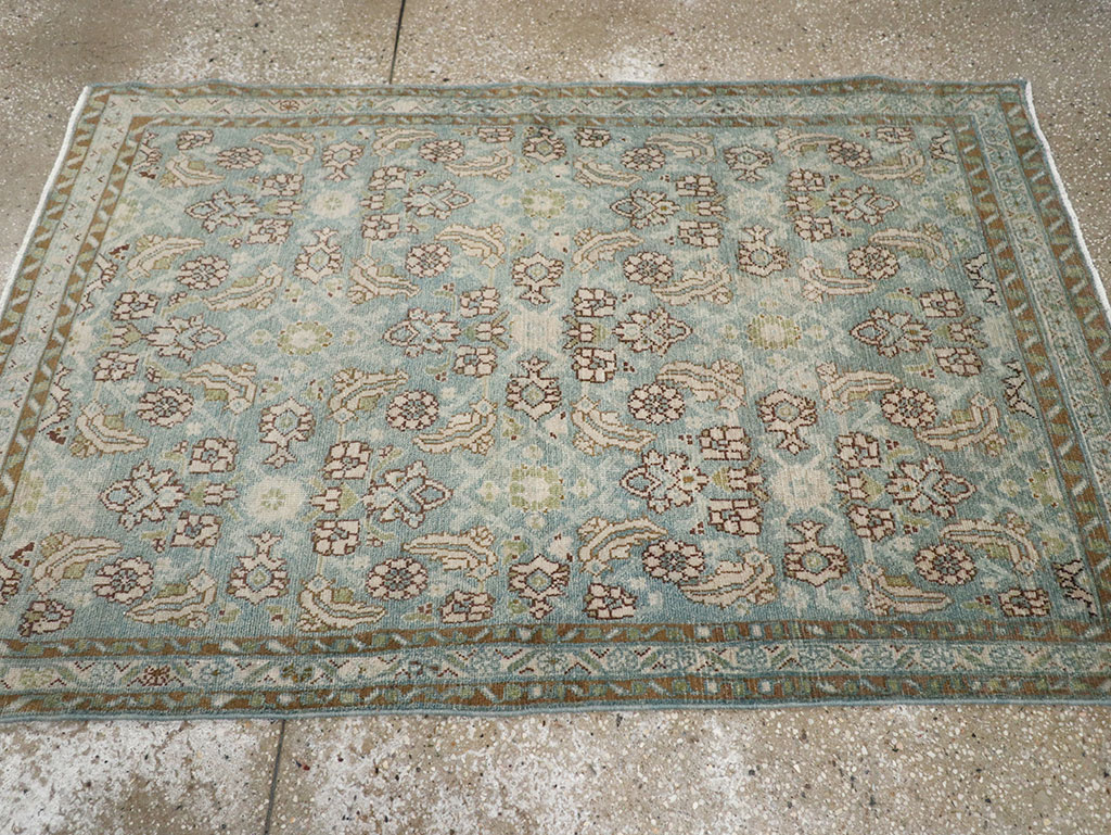 Antique Persian Malayer Throw Rug, No.32043 - Staging