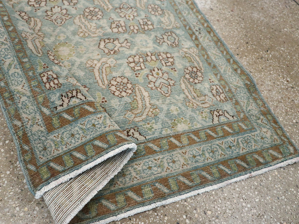 Antique Persian Malayer Throw Rug, No.32043 - Staging