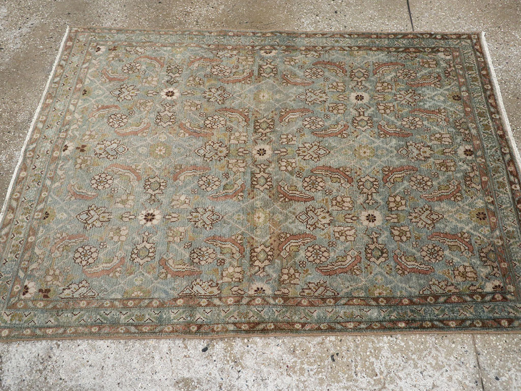 Vintage Persian Malayer Accent Rug, No.32044 - Staging