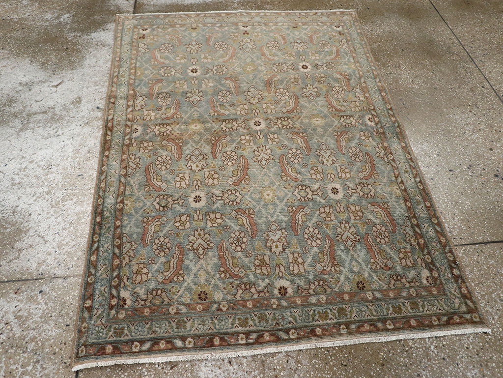 Vintage Persian Malayer Accent Rug, No.32044 - Staging